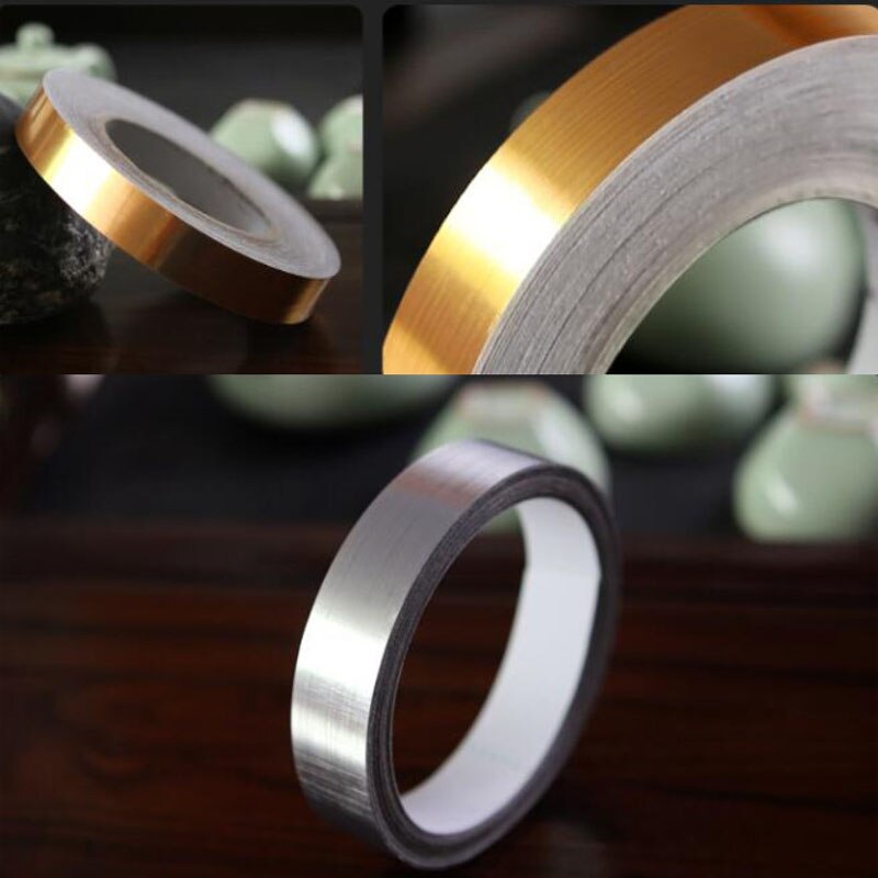 PVC 50M/roll Adhesive Tape For Decoration Floor Tiles Sticker Borders Wallpaper Tape Sealing Strip Tile Grout Tools Home