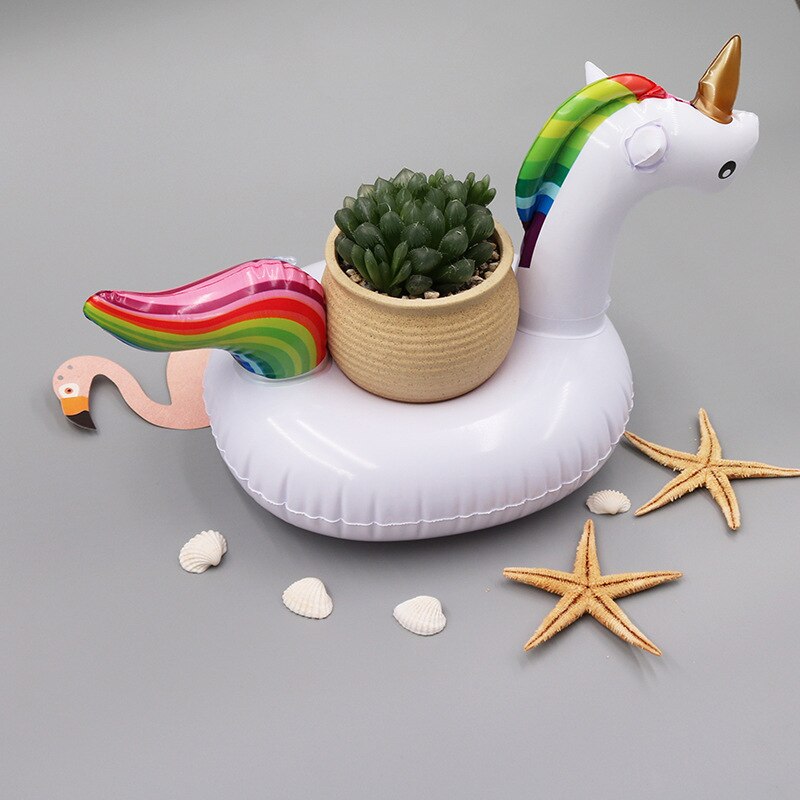 33*18 centimetri Gonfiabile unicorno sottobicchiere Giocattoli per I Bambini Adulti Forniture Spiaggia Divertimento tutto'aria Aperta Piscina di Nuotata Giocattoli spiaggia festa proprietà Giocattolo: Default Title