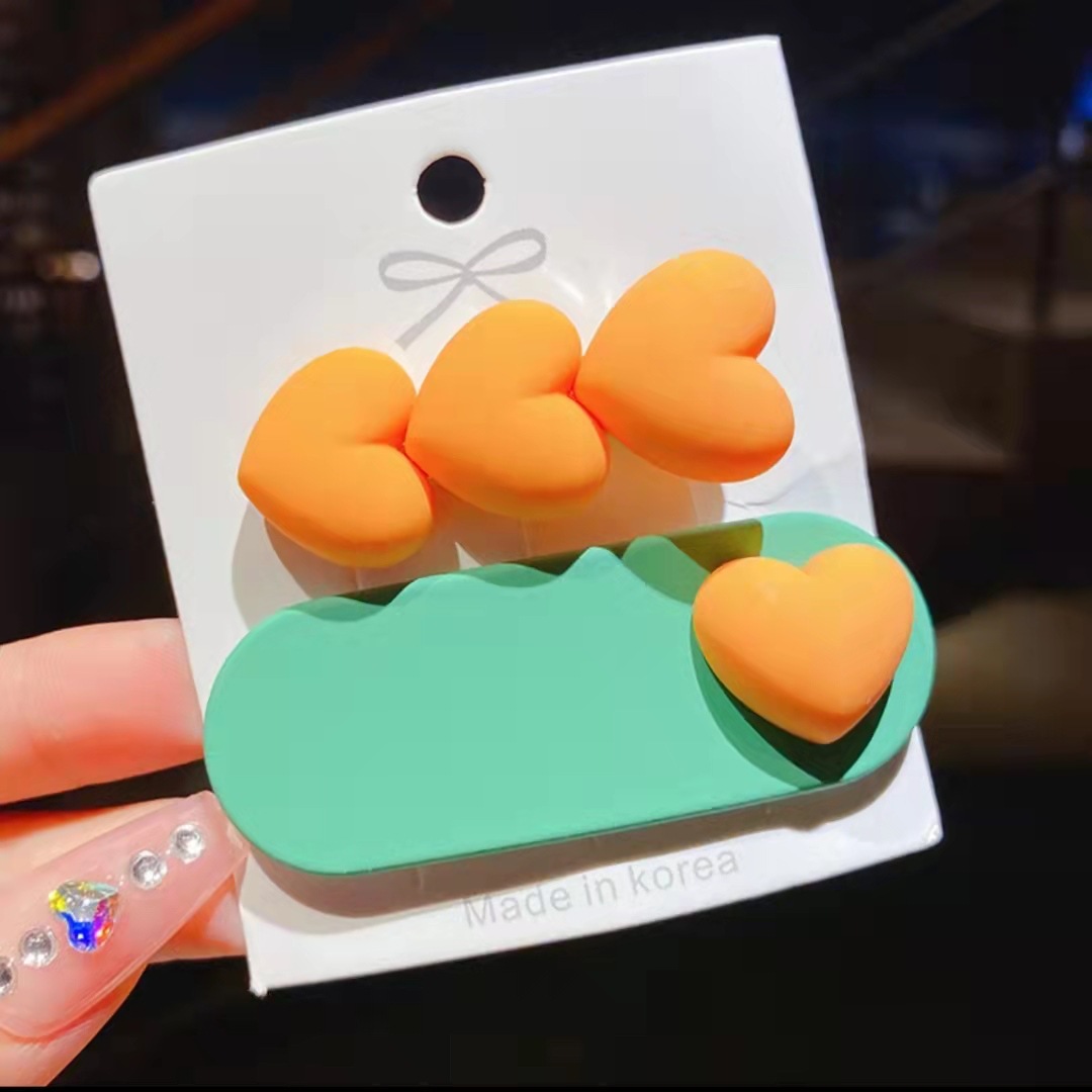 Meisjes Haarspeldjes 3 Stks/partij Candy Kleur Ster Hart Haar Clip Kinderen Bloem Boog Leuke Haarspeld Hoofddeksels Meisje Haar Accessoires