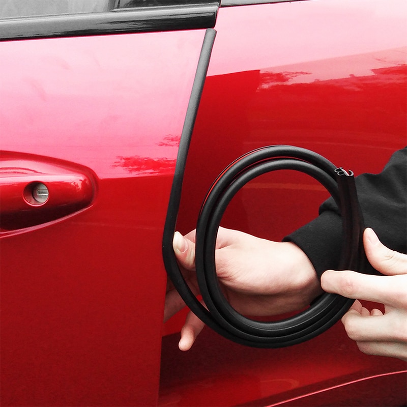 Bildør tætningslist bil lydisolering bildør tætningslist gummi vejrstrimmel kant trim støjisolering auto tilbehør