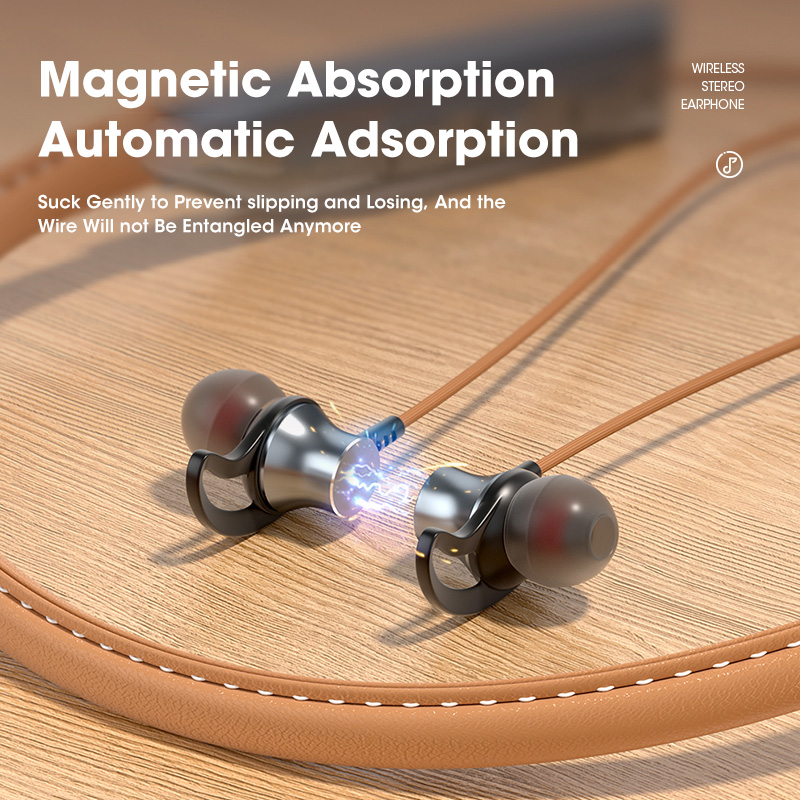 Niye Bluetooth Earphones Magnetic Headphone Sport Wireless Hanging Neck Earphones with Microphone For Xiaomi Red Mi Huawei P30