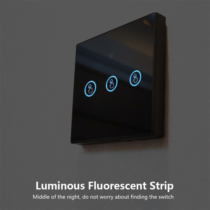 Lâmpada inteligente e26 e27 433mhz painel de parede controle remoto rádio freqüência inteligente interruptor luz toque sem fio casa acessórios