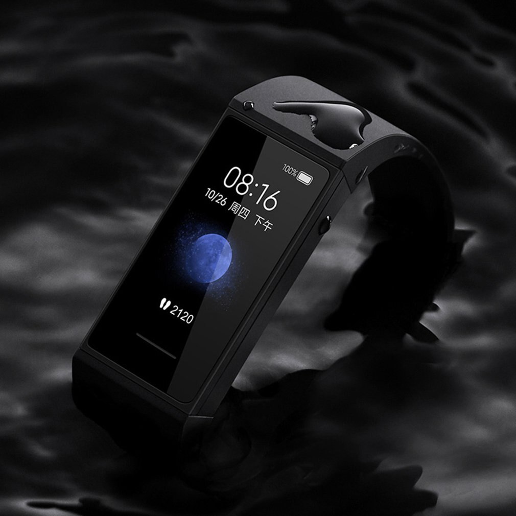 Smart Big Color Screen Unisex Sports Waterproof Bracelet PC Plastic Tempered Glass Nfc Heart Rate Pedometer