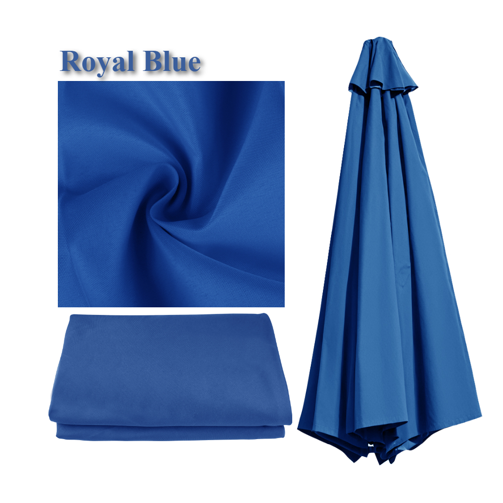 Parasol Replacement Cloth Outdoor Garden 2/2.5/2.7/3M Umbrella Cover Waterproof Sunshade Canopy For 6 Ribs/8 Ribs Parasol Cover: S / Green color