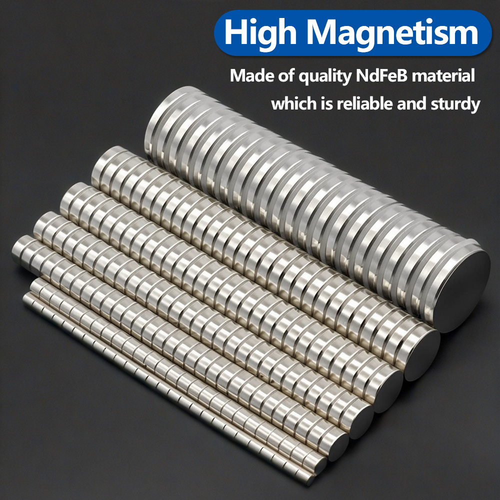 Superstarke runde Magnete x4 mm. Leistungsstarke Magnete für Kühlschrank, Heimwerken, Gebäude, Wissenschaftliche, Bastelarbeiten und Büromagnete