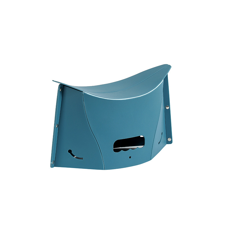 Folding Chair Plastic Portable Folding Stool Outdoor Chairs Portable Stool for Camping Storage Stool Storage Stool: Blue