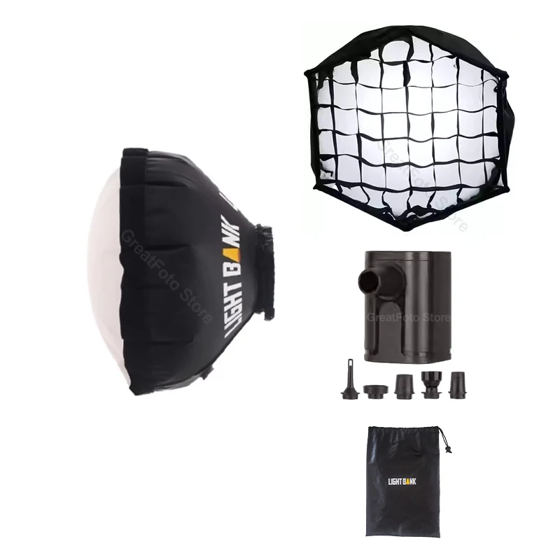 Flynoodle Air Dome 60 Inflatable Softbox Soft Light Box for COB Video Light Flash camera photography lighting studio light