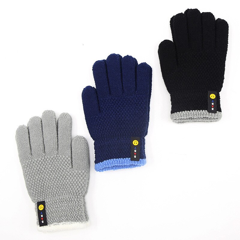 6-10 anni New Fashion Kids guanti a maglia spessa guanti invernali caldi guanti elasticizzati per bambini accessori per neonati per bambina