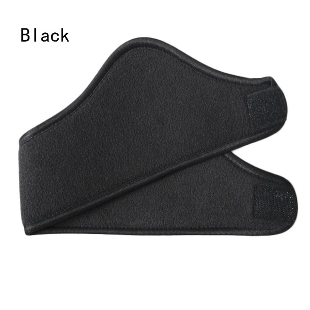 1pc vinter kvinder mænd ørevarmer pandebånd polar fleece sort øreprop stretch spandex unisex hårbånd tilbehør: Default Title