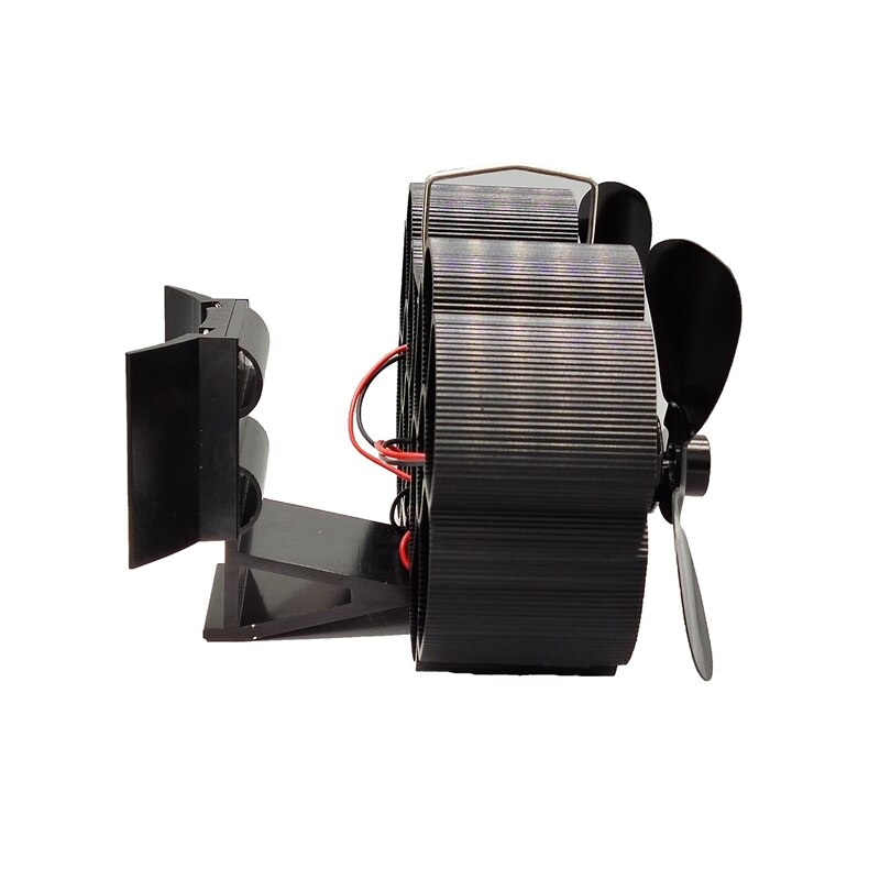 Ventilador de chimenea con 8 aspas, ventilador de estufa de leña, ventilador de estufa de leña, Motor doble para un espacio Ultra pequeño