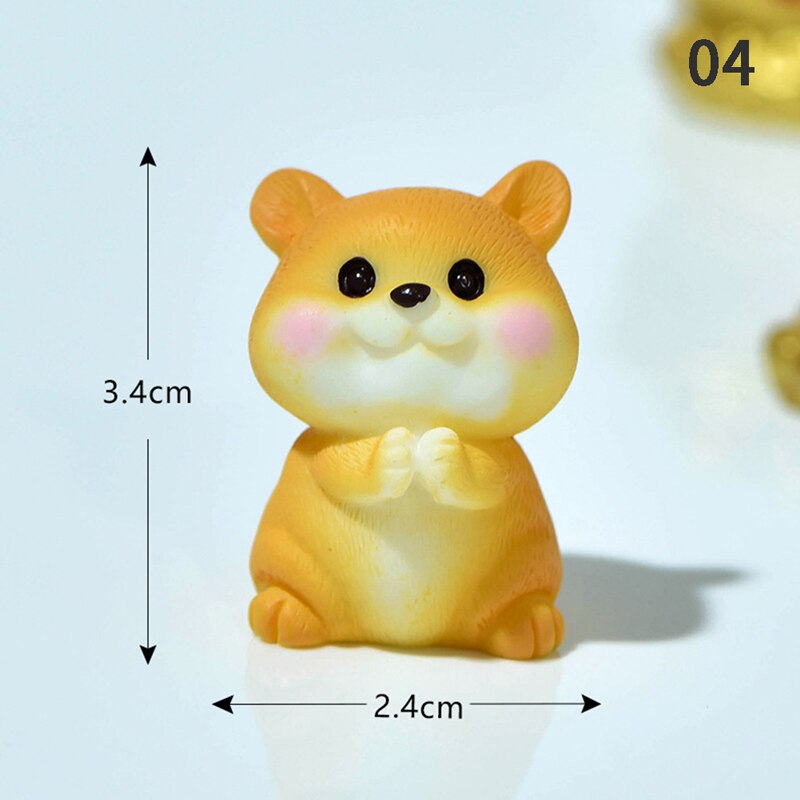 Harz Hund Ornament Familie Micro Landschaft Dekoration Miniaturen Figuren Home Decor Welpen Zubehör