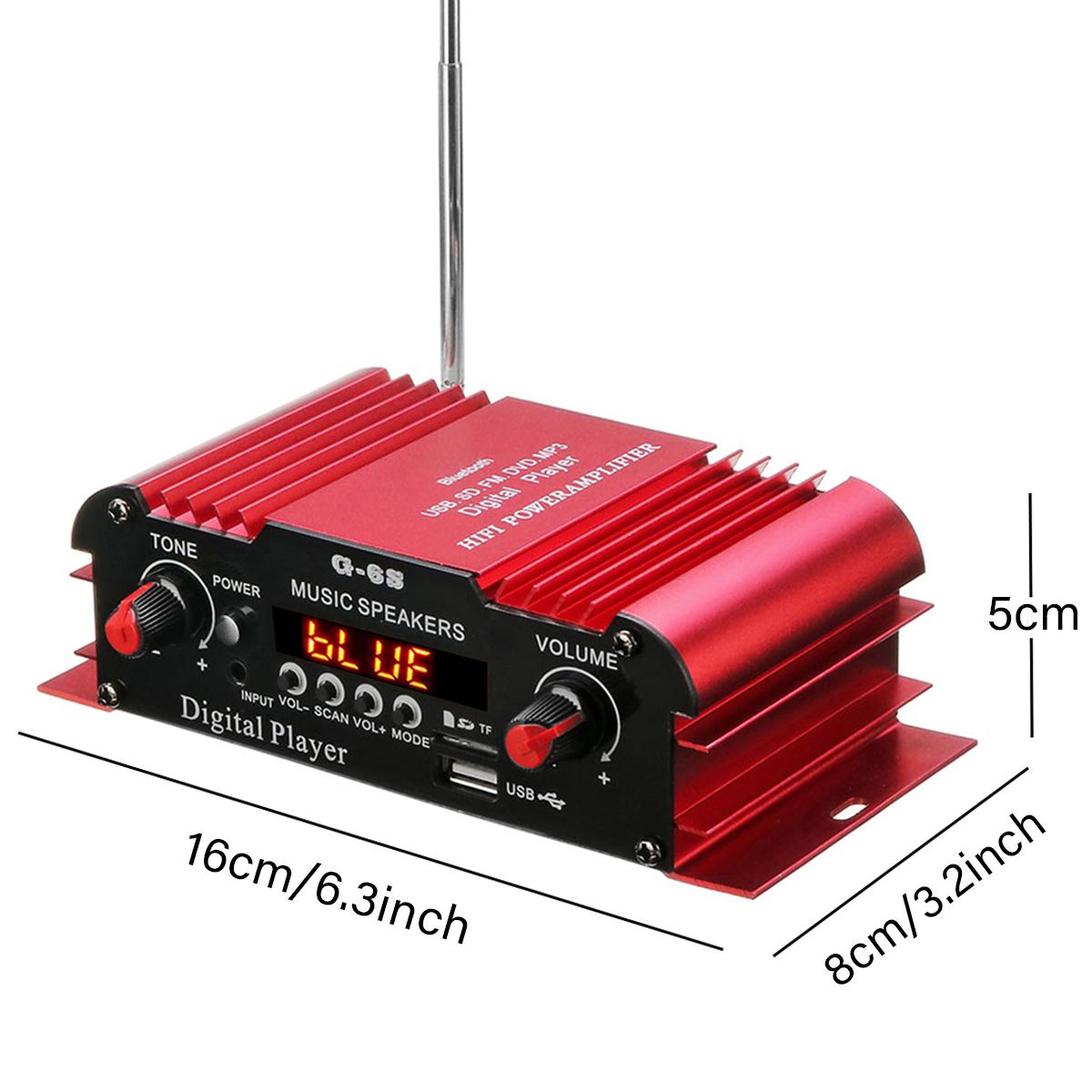 2CH 200W * 2 12V Mini Verstärker Hause Audio- Einrichtungs Möbel Auto Verstärker HiFi Verstärker 20-20KHZ Unterstützung bluetooth FM Radio