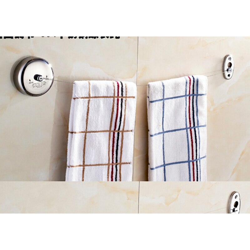 2.8M Retractable Clothesline Clothes Line Dryer Washing Rope Rack for Bathroom: Default Title