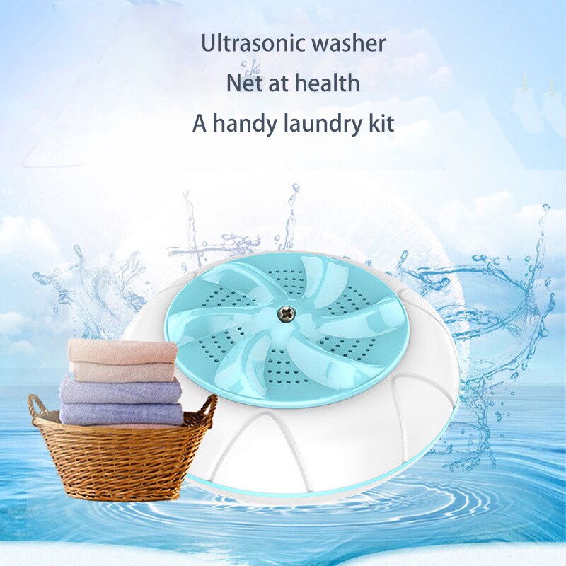 Mini bærbar ultralyd vibrasjon vaskemaskin flekkfjerner usb ultralyd vaskeri ren maskin turbin vaskemaskin