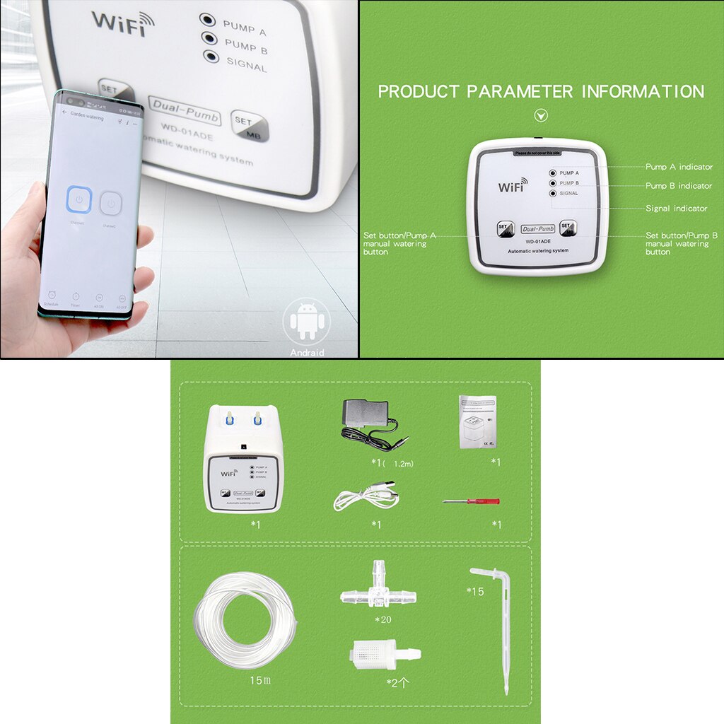 Wifi Automatic Watering Garden Watering System with Intelligent Timer US