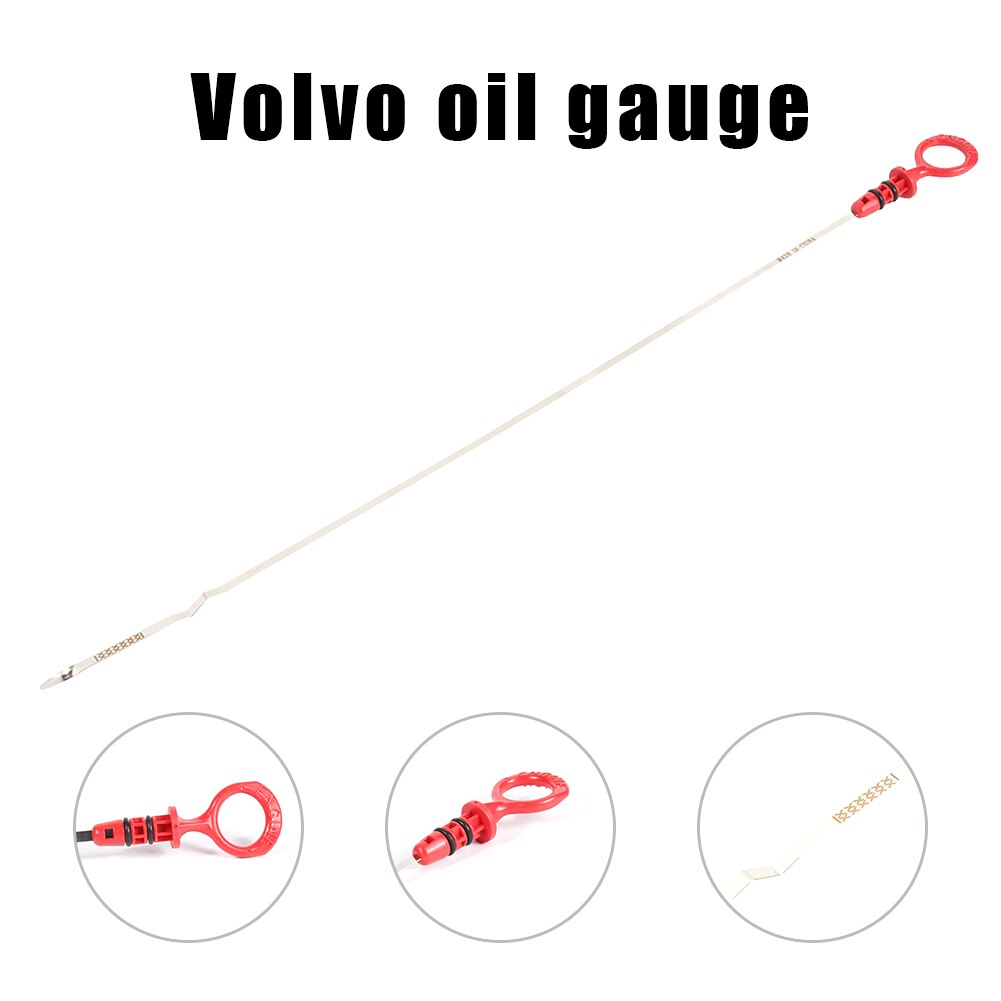 Portable Engine Oil Level Ruler Stainless Steel Sheet Check Dipstick Dip Stick for Volvo 850 C70 V70 2.3L 2.4L 2.5L