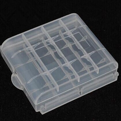 1Pc Universele Batterij Opbergdozen Hard Plastic Batterijen Opslag Case Voor Aa Aaa Batterij Houder Opbergdoos 6.5X6.0X1.7Cm