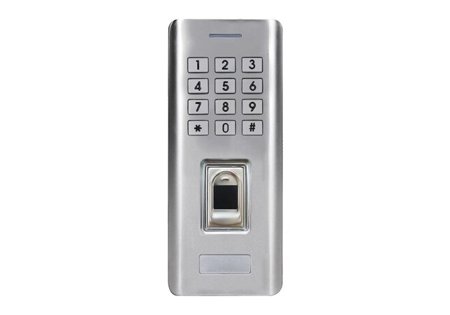 Metal 100 brugere udendørs rfid fingeraftryk adgangskode tastatur adgangskontrollæser til sikkerhed dørlås systemportåbner brug: Sf5
