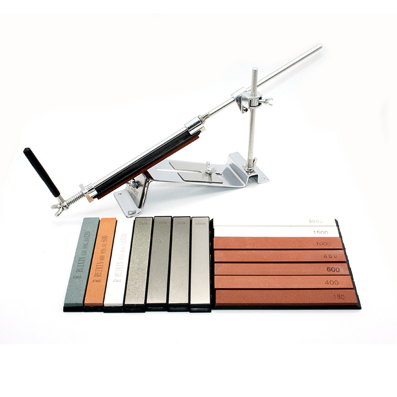 Ruixin pro -veitsen teroitin, 120 karkeutta, timanttiteräinen veitsen hiomakivi, veitsen kivet teroitus kiinteäkulmaiseen veitsen teroittimeen