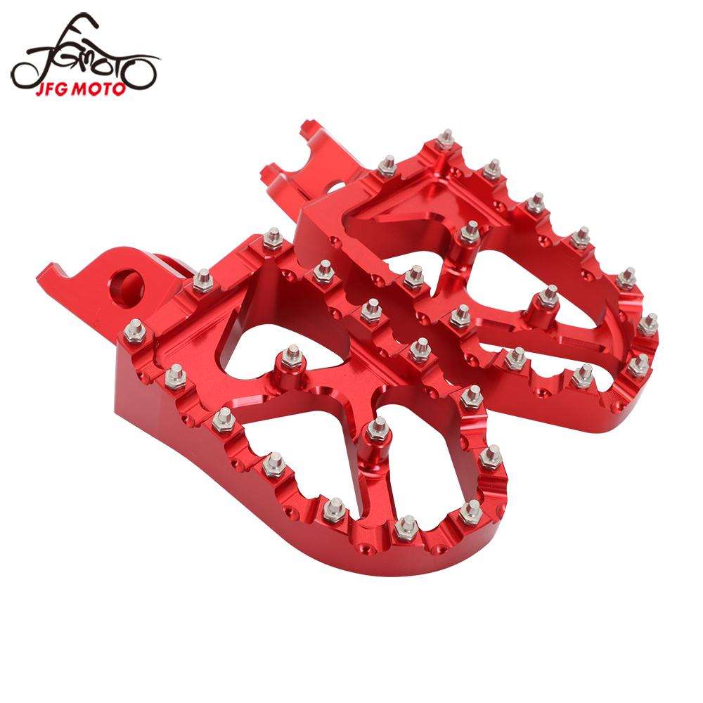 Motorcycle CNC Footrest Footpeg Foot Pegs For HONDA CR125 CR250 CRF150R CRF250R CRF250X CRF250RX CRF450R CRF450RX CRF 450X 450L