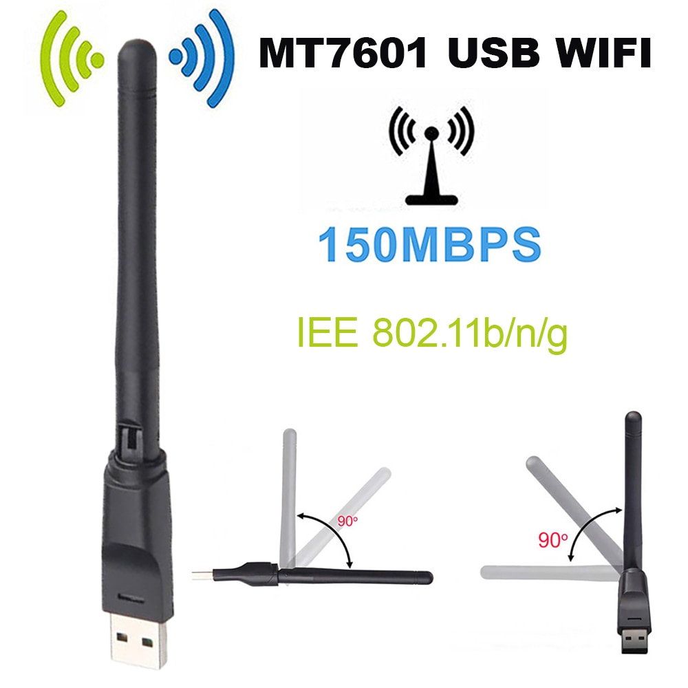 MT7601 150M Usb 2.0 Wifi Draadloze Netwerkkaart Adapter Met Draaibare Antenne Voor V7S/V7 S2X/V7 pro