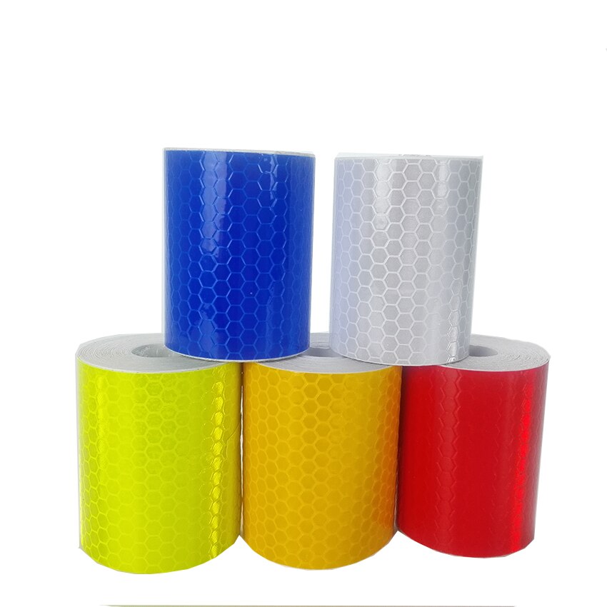 Cinta adhesiva reflectante de de seguridad, 5cm x 3m, cinta de advertencia autoadhesiva para coche, película reflectante para motocicleta, 5 colores