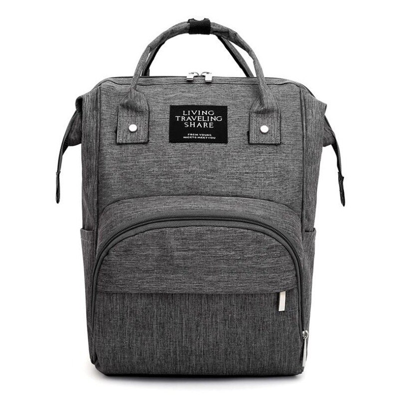 Large Capacity Diaper Bag Baby Nappy Bag Mummy Daddy Backpack Waterproof Casual Laptop Bag Milk Bottle Bag: 898479