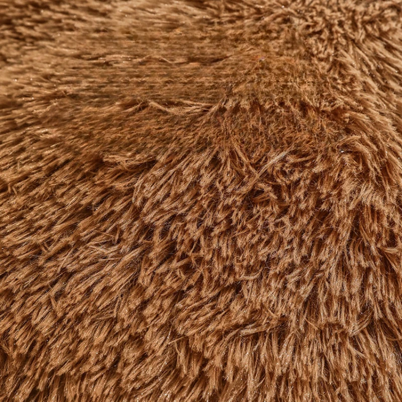 Polymères de chenil en peluche pour chiens, coussin de couchage pour grands chiens, coussin de caisse pour un sommeil profond, fournitures pour animaux de compagnie, accent d'hiver