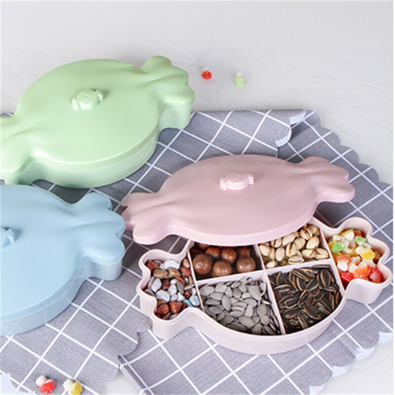 Cute Candy Shaped Snack Storage Tray Candy Box Fruit Storage Tray Snack Plates Food Dessert Storage Dish Decorative