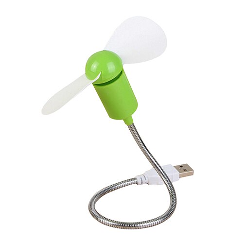 Draagbare Flexibele 5V Usb Mini Koelventilator Koeler Voor Pc Laptop Computer Notebook Android Power Bank Powerbank Luchtkoeler: green