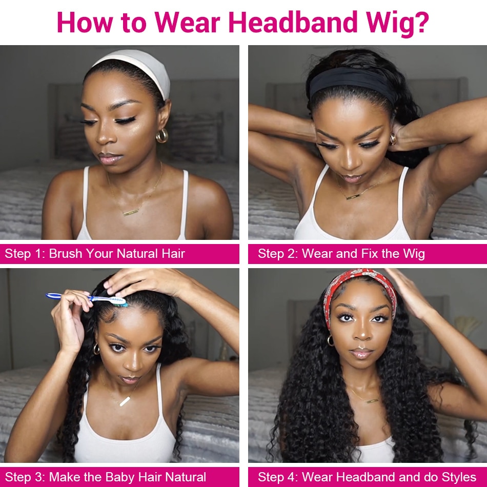 Betella Headband Box Braids Wig Ombre Brown Long Braided African Wig Synthetic Braiding Beauty Hair For Women/Men