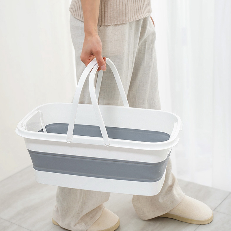 Draagbare Vouwen Cleaning Emmer Mop Houder Outdoor Vissen Toerisme Milieubescherming Wastafel Badkamer Emmer Wasstraat Hulpmiddel