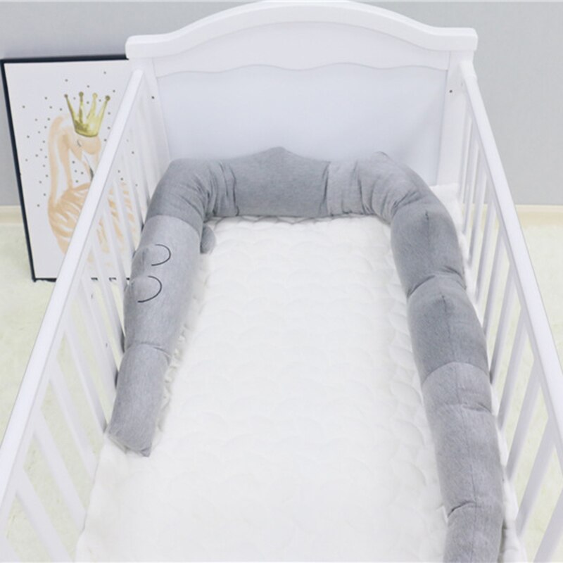 185cm Baby Stoßfänger freundlicher Kissen Kissen Baby Kleinkind Bett Krippe Zaun Stoßstange Kinderzimmer Dekoration Spielzeug Baby Bett stoßstange Bettwäsche