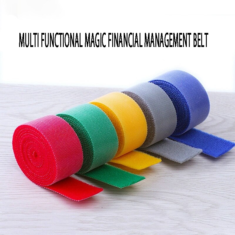 5 Meters/roll magic tape nylon cable ties Width 2 cm wire management cable ties 6 colors to choose from DIY Velcro