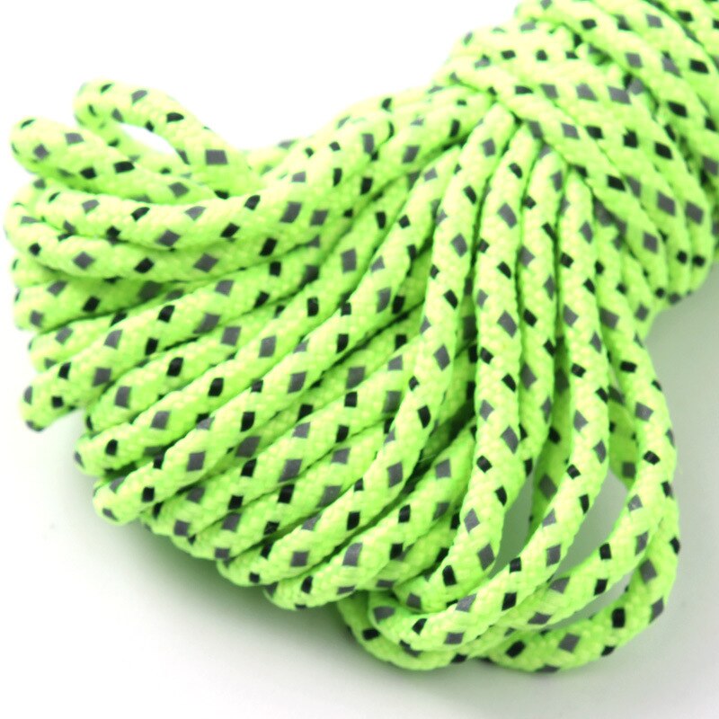 20/50M Reflective Tent Rope Guylines Nylon Tent Line Cuy Line Cord Rescue Umbrella Paracord Rope Camping Hiking Tent Accessories