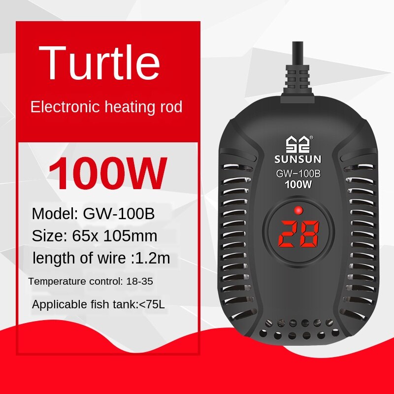 Schildpad Temperatuur Aquarium Heater Aquarium Electricheating Staven Digitale Temperatuurregelaar In Stok Aquarium Schildpad Tank: 100W