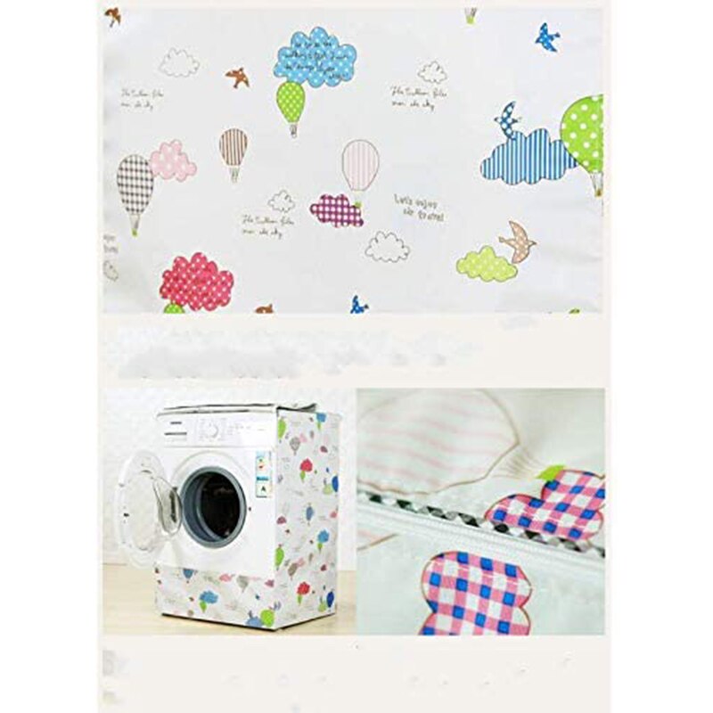 Drum Washing Machine with Teddy Bear Floral Print Cover for Washing Machine At 8/9/10 KG Dedicated