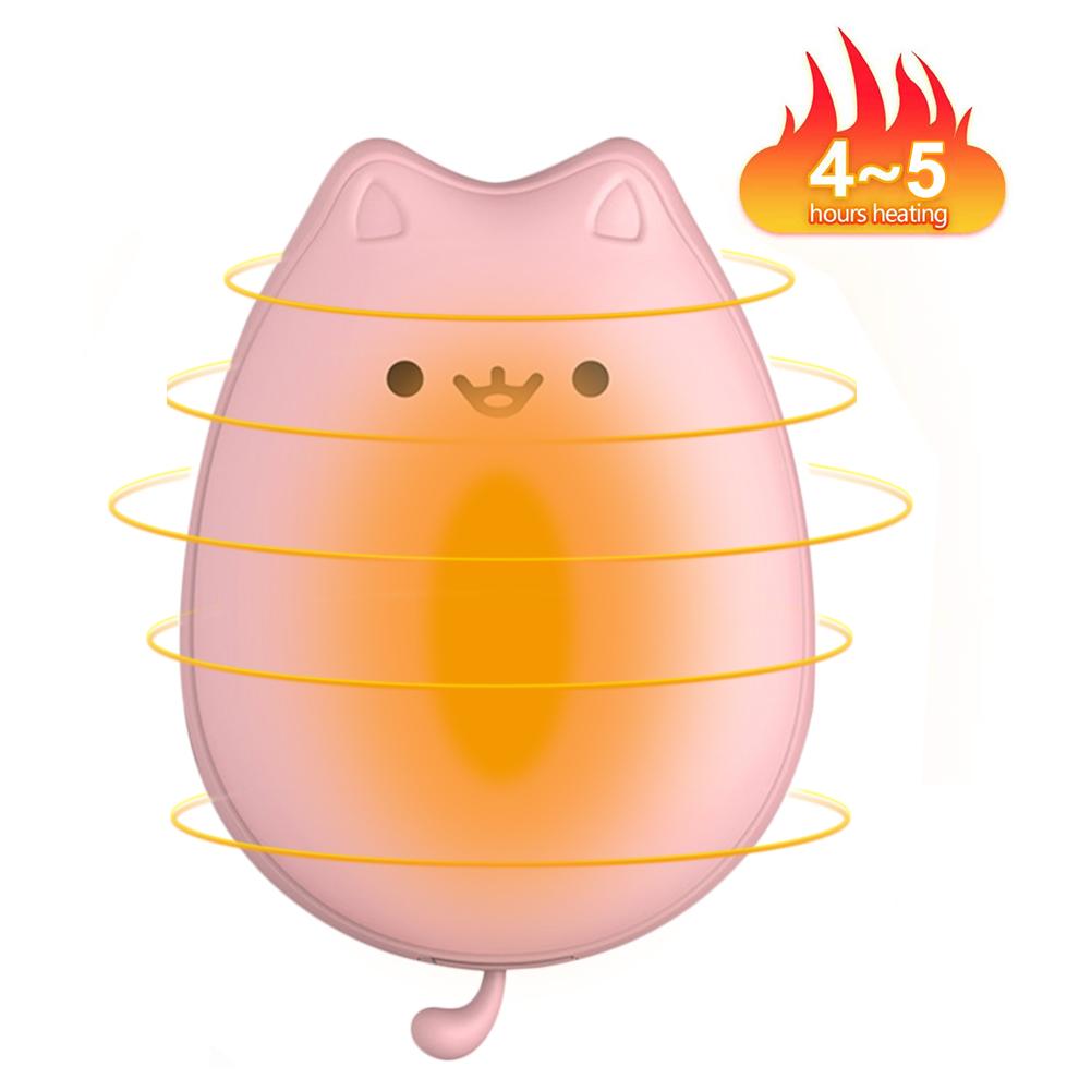 5200mAh Cute Cat Pocket Heater Hand Warmers Pocket Heater Portable Rechargeable Hand Warmer Cat Power Bank For Autumn Winter