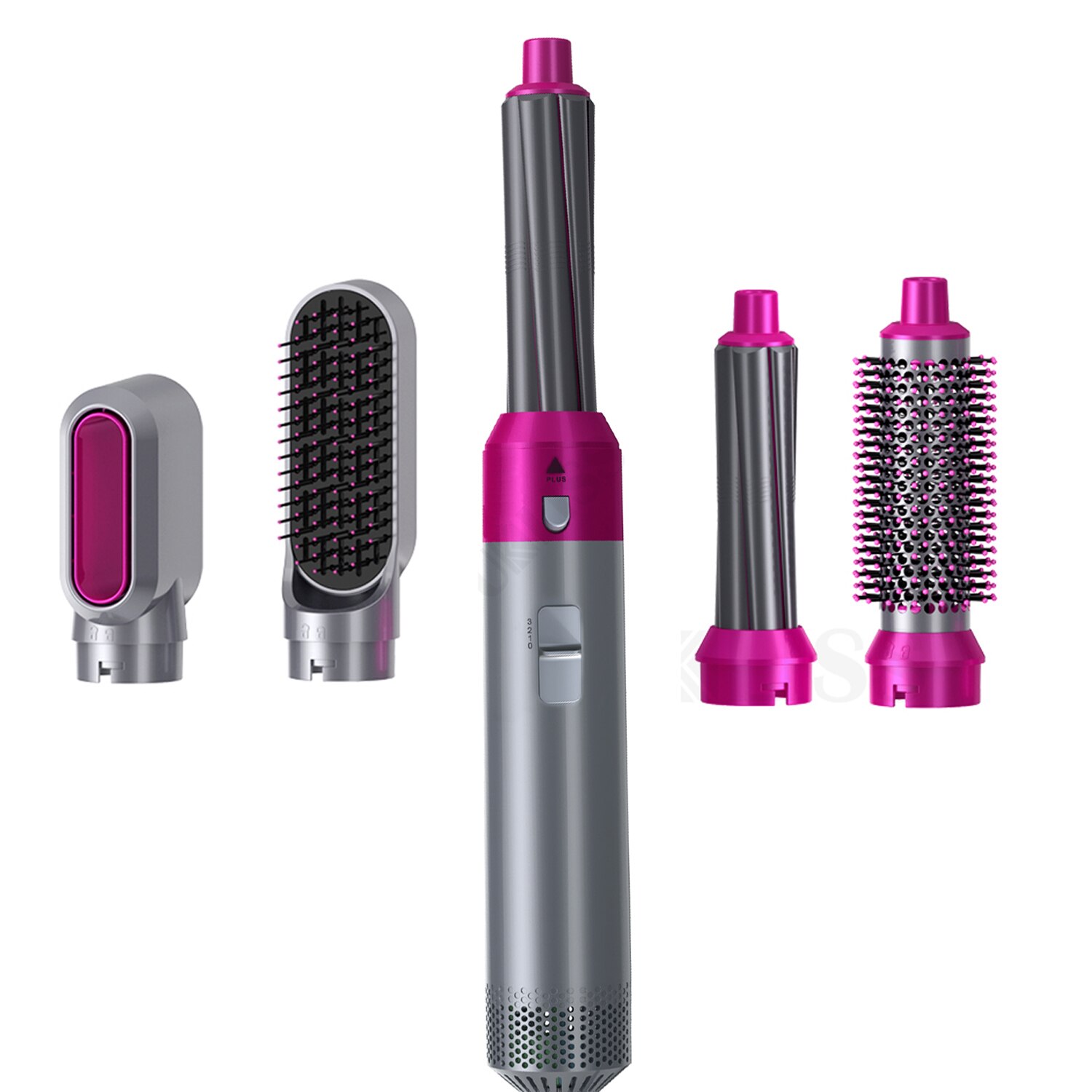 Kam 5 In 1 Föhn Borstel Hair Curler Warmte Borstel Stijltang Air Brush Smoothing Brush Klap droger Set Haardroger