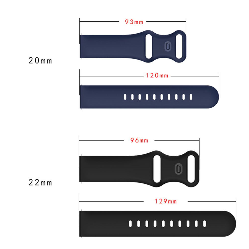 Silikonrem til garmin forerunner 255 265 245 165- rem, vivoactive 5 venu 3 sq sportsarmbånd 20mm 22mm smartklokkereim