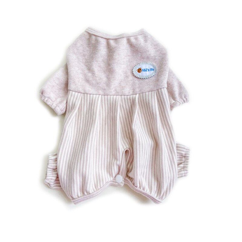 Girl Dog Pajamas Spring Pet Jumpsuit Puppy Small Dog Overalls Outfit Chihuahua York Pomeranian Maltese Shih Tzu Poodle Clothes: Light Purple / L