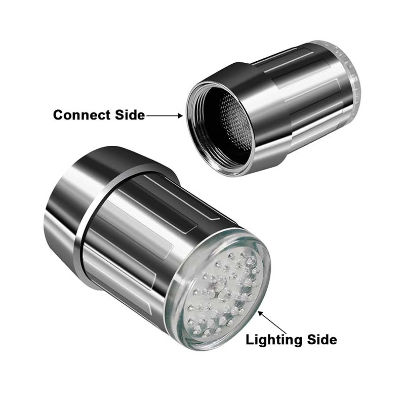 Kolorowy podświetlany kran doprowadziło 3 zmienia kolor w zależności od temperatury wody w kuchni łazienka prysznic robić mycia