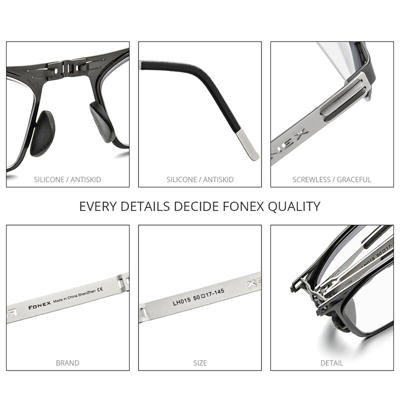 FONEX – lunettes photochromiques Anti-bleu pour hommes et femmes, pliables, sans vis, pour lecture, hypermétropie, LH015,