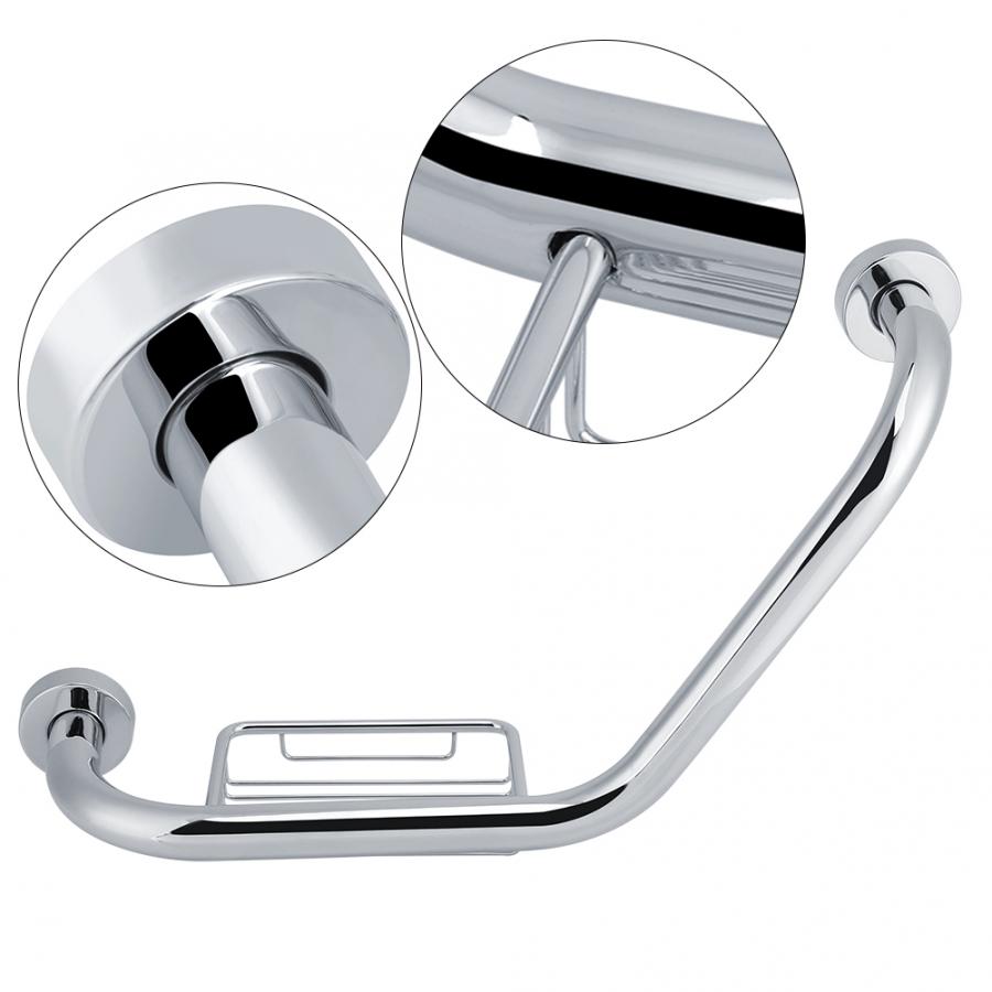 Handle Bathtub Rail Angled Shower Grip Bar Bathtub Arm Stainless Steel Bathtub Handrails Bath Shower Tub Grab Bar Bathroom