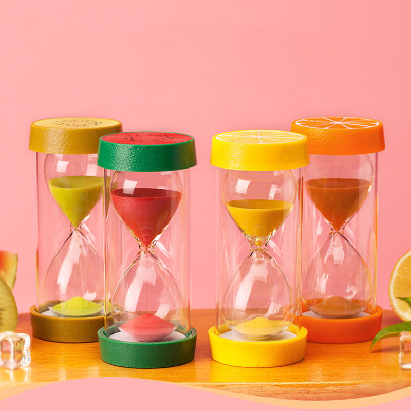 1/5/15/20/30 Minuten Fruit Zandloper Zand Timer Nordic Home Decor Kinderen Ornamenten Creatieve Gaven keuken Zand Klok
