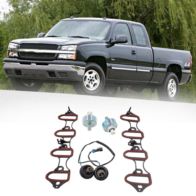 Klop Sensor Harness + Sensor + Inlaatspruitstuk Pakking Voor Chevy Silverado Voor Gmc Voor Cadillac 10456603 12601822: Default Title