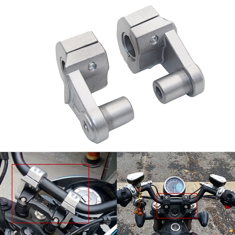 Motorfiets Stuur Riser Universele 7/8 Inch 22Mm Aluminium Handvat Bars Mount Klemmen Riser Voor Yamaha Honda Kawasaki Suzu