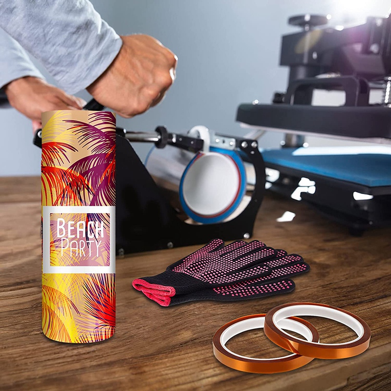 14Pcs Sublimation Blank Skinny Tumbler Set 20Oz Blanks Skinny Straight Cups Bands Sublimation For Heat Press Machine DIY