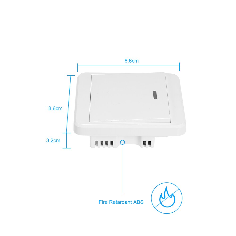 eWeLink WiFi Door Exit Button Wireless Release Push Switch Access Control System Emergency Alarm Trigger Switch