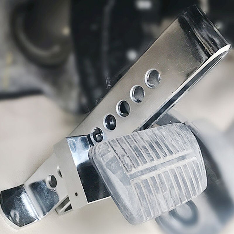 Car Clutch Lock Universal Auto Brake Pedal Lock Throttle Accelerator Security Steel Stainless Anti-Theft Tool Pedal Lock